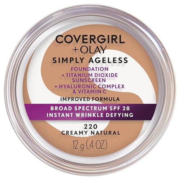 COVERGIRL and Olay Simply Ageless Instant Wrinkle Defying Foundation New - Picture 1 of 3